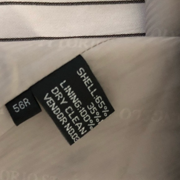 Vittorio St. Angelo|Gray pinstripe long line blazer vest, sleeveless•••Plus size - Picture 7 of 11